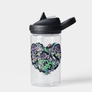 Sesame Sesame   Count von Count Doodle Heart Water Bottle