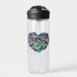 Sesame Sesame   Count von Count Doodle Heart Water Bottle