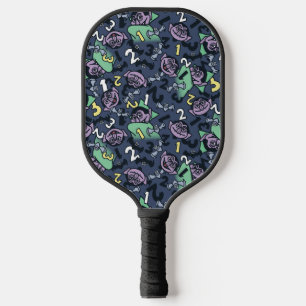 Sesame Sesame   Count von Count Doodle Pattern Pickleball Paddle