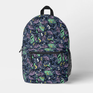 Sesame Sesame Count von Count Doodle Pattern Printed Backpack