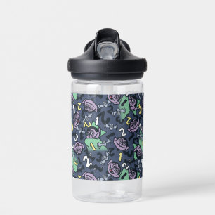 Sesame Sesame   Count von Count Doodle Pattern Water Bottle