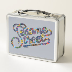 Sesame Sesame   Doodle Logo Metal Lunch Box