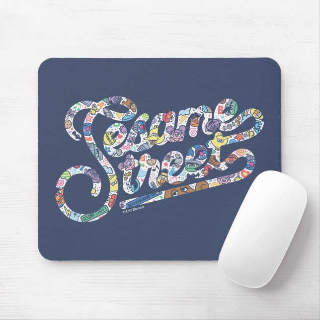 Sesame Sesame | Doodle Logo Mouse Pad (With Mouse)