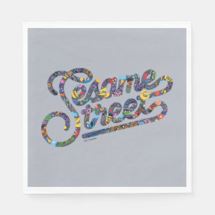 Sesame Sesame   Doodle Logo Napkin
