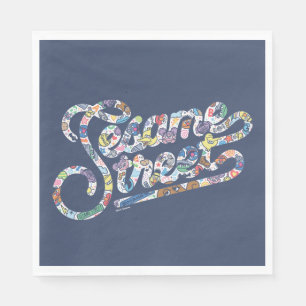 Sesame Sesame   Doodle Logo Napkin