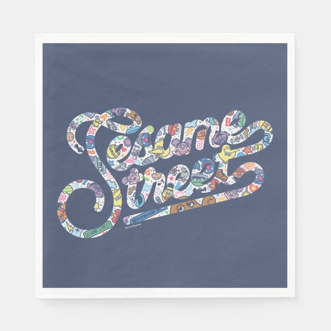 Sesame Sesame | Doodle Logo Napkin (Front)