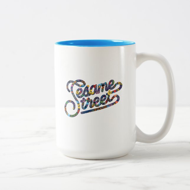 Sesame Sesame | Doodle Logo Two-Tone Coffee Mug (Right)