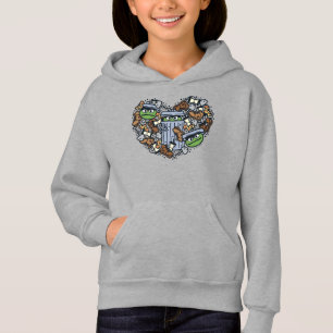 Sesame Sesame Oscar the Grouch Doodle Heart