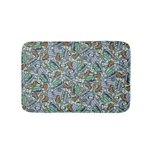 Sesame Sesame   Oscar the Grouch Pattern Bath Mat