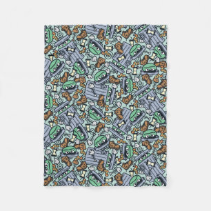 Sesame Sesame   Oscar the Grouch Pattern Fleece Blanket