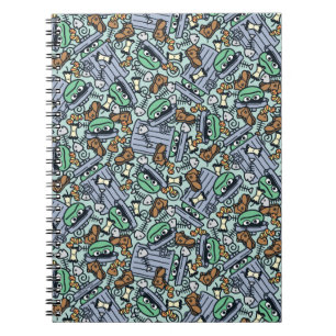 Sesame Sesame   Oscar the Grouch Pattern Notebook