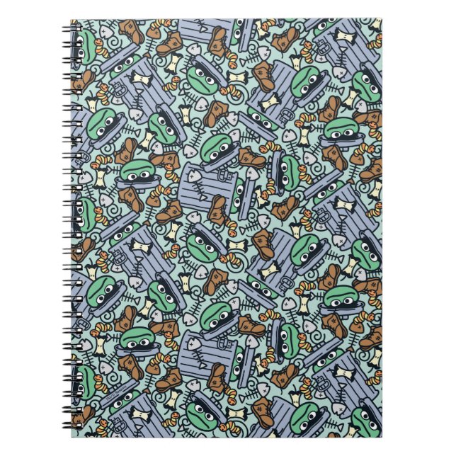 Sesame Sesame | Oscar the Grouch Pattern Notebook (Front)