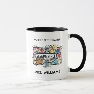 Sesame Sesame   Sesame Pals   Add Your Text Mug
