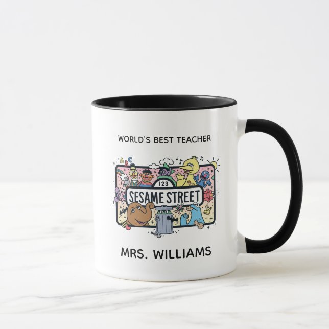 Sesame Sesame | Sesame Pals | Add Your Text Mug (Right)