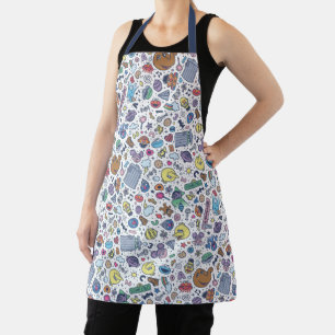 Sesame Sesame Sesame Pals Doodle Pattern Apron