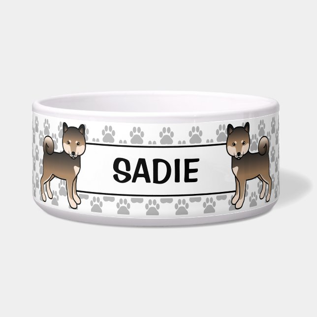 Sesame Shiba Inu Cute Dog With Pet's Name (Front)