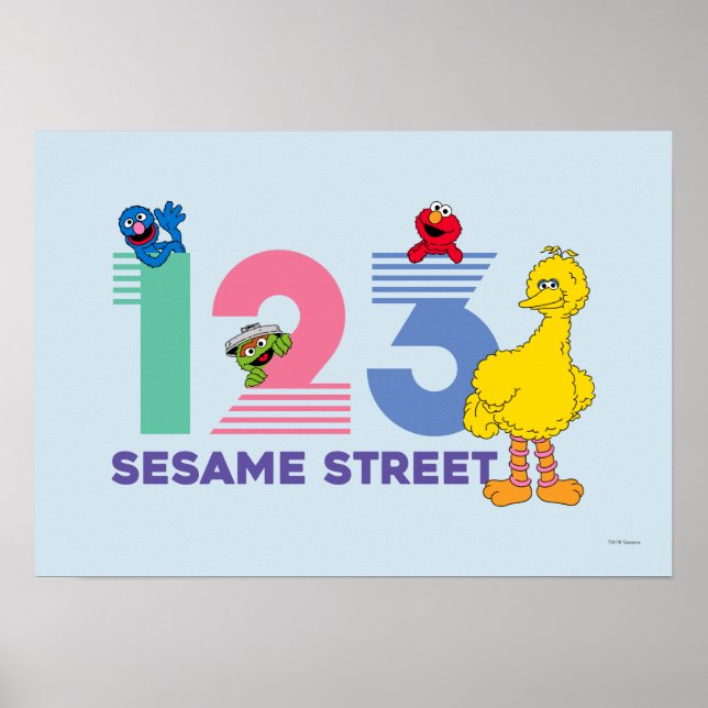 Sesame Street 123 Poster (Front)