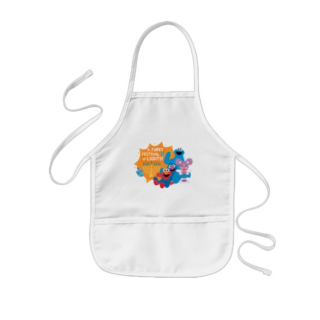 Sesame Street | A Furry Festival of Lights! Kids Apron (Front)