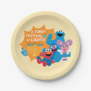 Sesame Street   A Furry Festival of Lights! Paper Plate