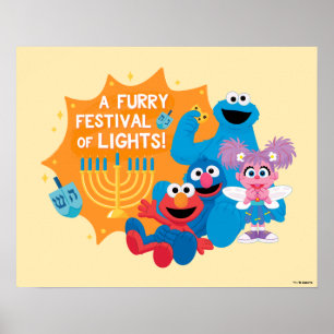 Sesame Street   A Furry Festival of Lights! Poster
