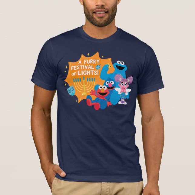 Sesame Street | A Furry Festival of Lights! T-Shirt (Front)