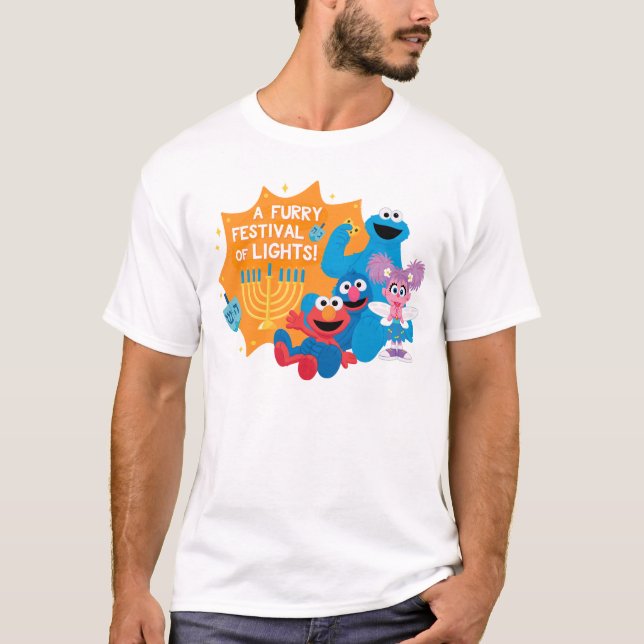 Sesame Street | A Furry Festival of Lights! T-Shirt (Front)