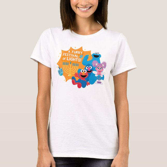 Sesame Street | A Furry Festival of Lights! T-Shirt (Front)