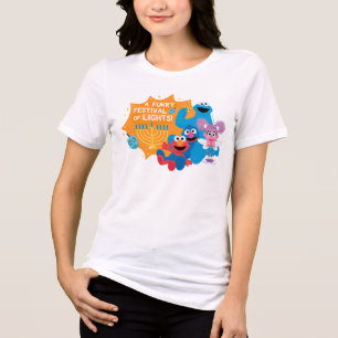Sesame Street A Furry Festival of Lights! Tri-Blend Shirt