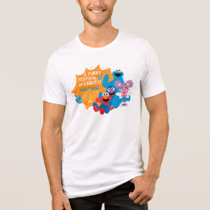 Sesame Street   A Furry Festival of Lights! Tri-Blend Shirt