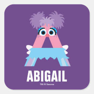 Sesame Street   A is for Abby Square Sticker