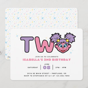 Sesame Street   Abby Cadabby 2nd Birthday Invitation