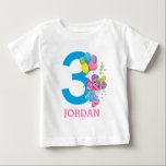 Sesame Street | Abby Cadabby Birthday Baby T-Shirt<br><div class="desc">Celebrate your little one's birthday with this adorable Sesame Street baby t-shirt featuring Abby Cadabby! This charming design showcases Abby’s cheerful smile, colourful pigtails, and whimsical fairy wings, paired with playful and vibrant text perfect for a birthday celebration. Comfortable and magical, this t-shirt is an ideal outfit for your child’s...</div>