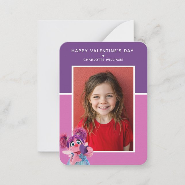 Sesame Street | Abby Cadabby Photo Valentine Card (Front)