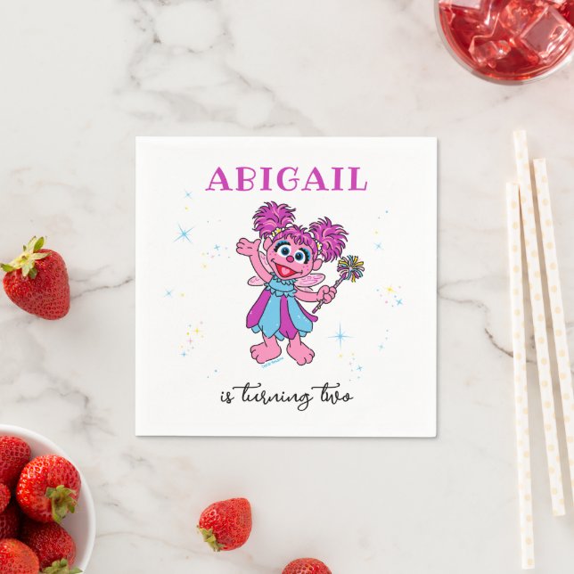 Sesame Street Abby Cadabby Sparkles Birthday Napkin (Insitu)