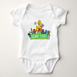Sesame Street   All Around the Sesame Street Sign Baby Bodysuit