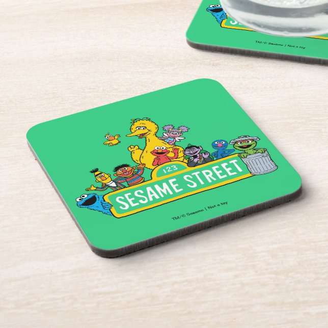 Sesame Street | All Around the Sesame Street Sign Coaster (Left Side)