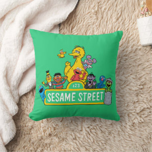 Sesame Street   All Around the Sesame Street Sign Cushion