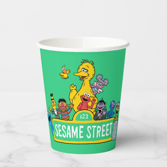 Sesame Street | All Around the Sesame Street Sign Paper Cups (Left)