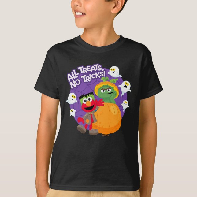 Sesame Street | All Tricks No Treats! T-Shirt (Front)