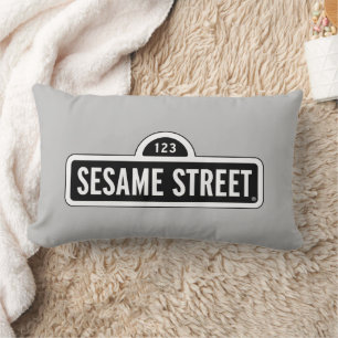 Sesame Street B&W Logo Lumbar Cushion