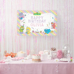 Sesame Street Baby's First Birthday Banner