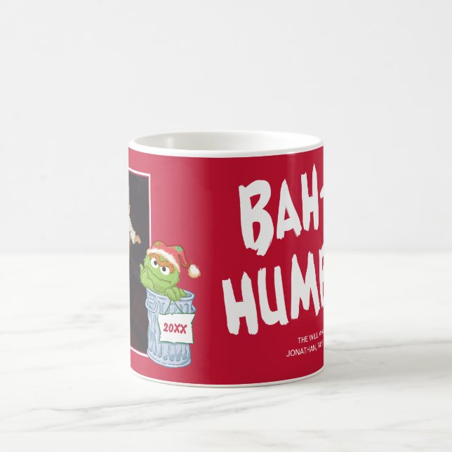 Sesame Street | Bah Humbug Oscar with Photo Coffee Mug (Center)