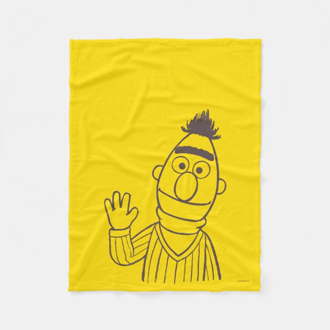 Sesame Street | Bert Bright Fleece Blanket (Front)