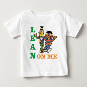 Sesame Street   Bert & Ernie Lean on Me Baby T-Shirt