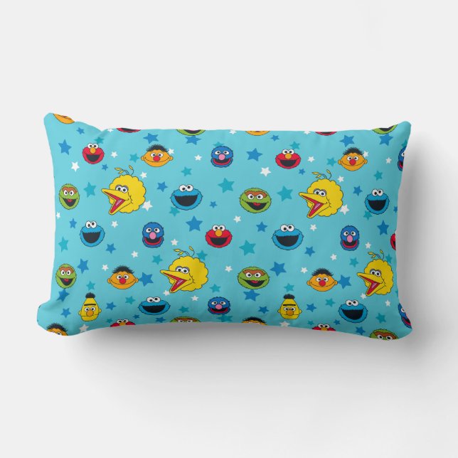 Sesame Street | Best Friends Star Pattern Lumbar Cushion (Front)