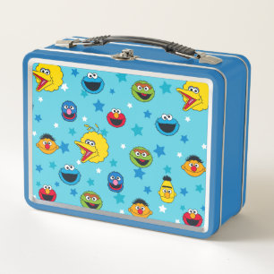 Sesame Street   Best Friends Star Pattern Metal Lunch Box