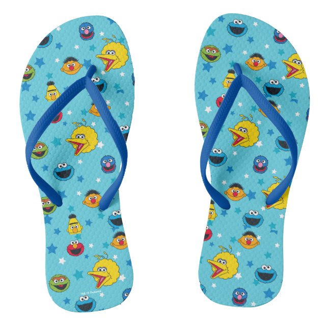 Sesame Street | Best Friends Star Pattern Thongs (Footbed)