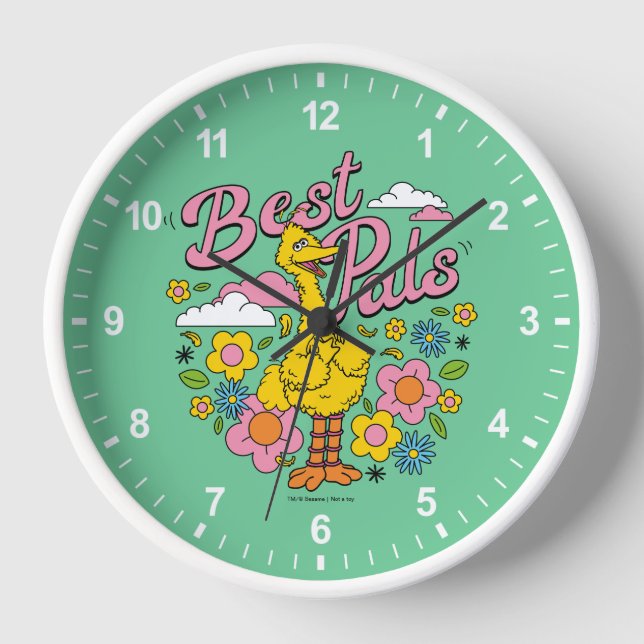 Sesame Street | Best Yellow Bird Pals Clock (Front)