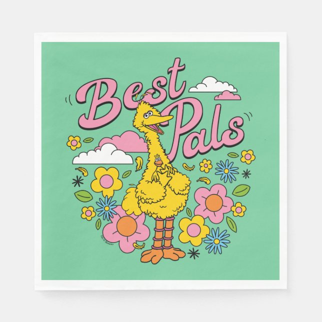 Sesame Street | Best Yellow Bird Pals Napkin (Front)