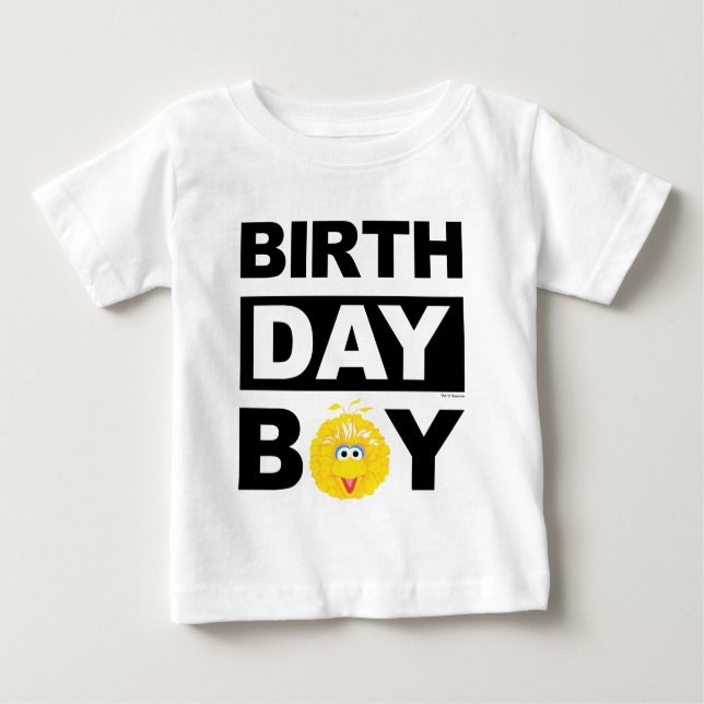 Sesame Street | Big Bird - Birthday Boy Baby T-Shirt (Front)